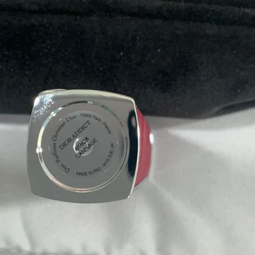Dior Red Leather Lipstick Case